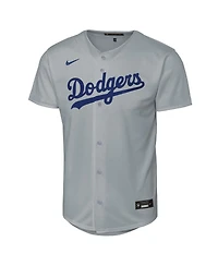 Nike Big Boys and Girls Gray Los Angeles Dodgers Alternate Replica Jersey