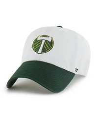 '47 Brand Men's White Portland Timbers Two-Tone Clean Up Adjustable Hat