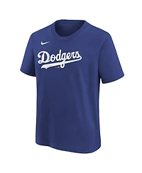 Nike Big Boys and Girls Shohei Ohtani Royal Los Angeles Dodgers Name & Number T-Shirt