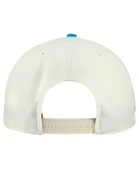 New Era Men's Cream Carolina Panthers Upside Down 9FIFTY A-Frame Snapback Hat