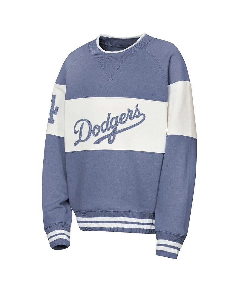 Outerstuff Big Boys and Girls Blue Los Angeles Dodgers Ultimate Pastels On Base Sweatshirt