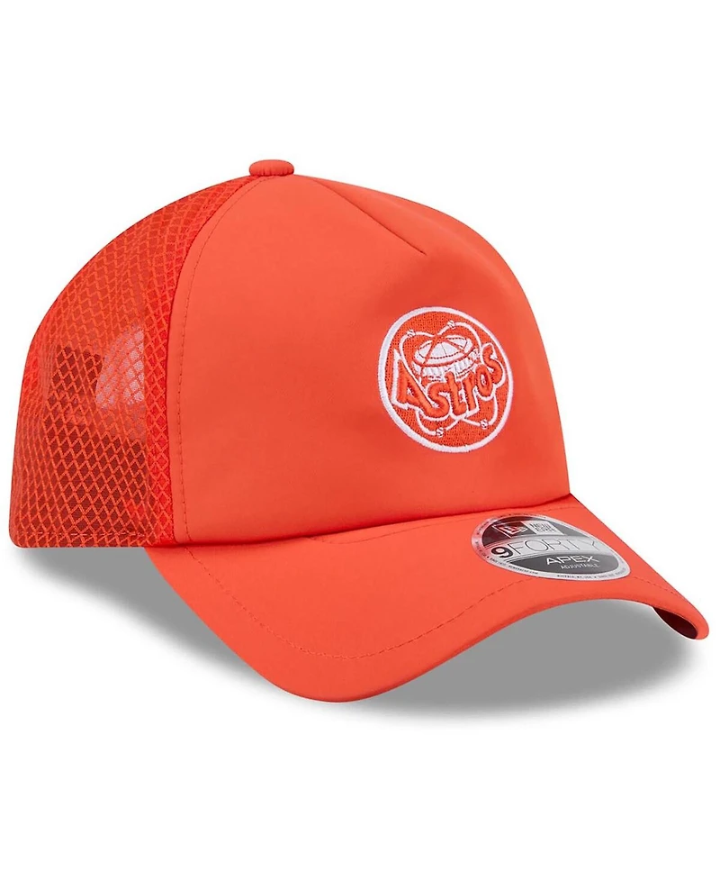 New Era Men's Orange Houston Astros 2026 Batting Practice Alternate Apex 9FORTY Adjustable Hat
