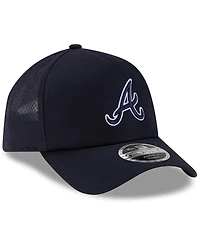 New Era Men's Navy Atlanta Braves 2026 Batting Practice Apex 9FORTY Adjustable Trucker Hat