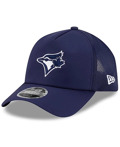 New Era Men's Navy Toronto Blue Jays 2026 Batting Practice Apex 9FORTY Adjustable Trucker Hat