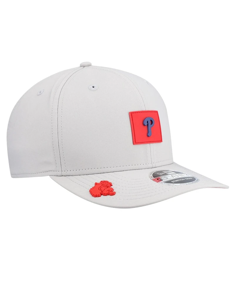 New Era Men's Gray Philadelphia Phillies 2026 Clubhouse 9SEVENTY Adjustable Hat