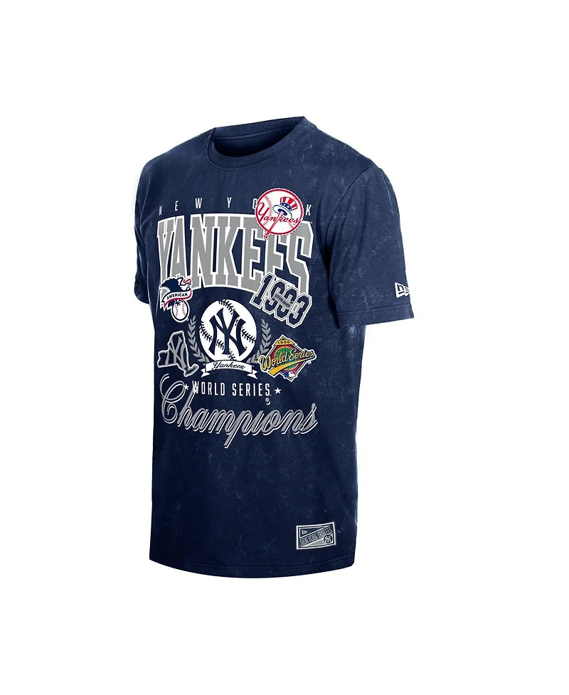 New Era Men's Navy York Yankees Mineral Wash T-Shirt
