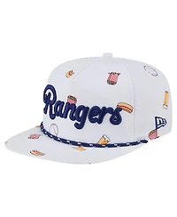 New Era Men's White Texas Rangers Team Cheer Rope 19TWENTY Adjustable Hat