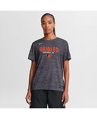 Nike Women's Black Baltimore Orioles Authentic Collection Velocity Dri-fit T-Shirt