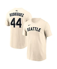 Nike Men's Julio Rodriguez Natural Seattle Mariners Name Number T-Shirt