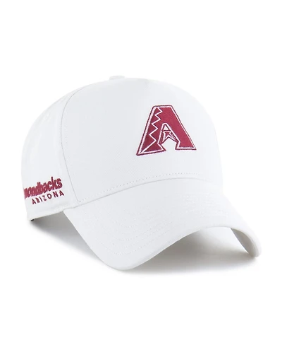 '47 Brand Men's White Arizona Diamondbacks Foundational Pinch Offside Adjustable Hat