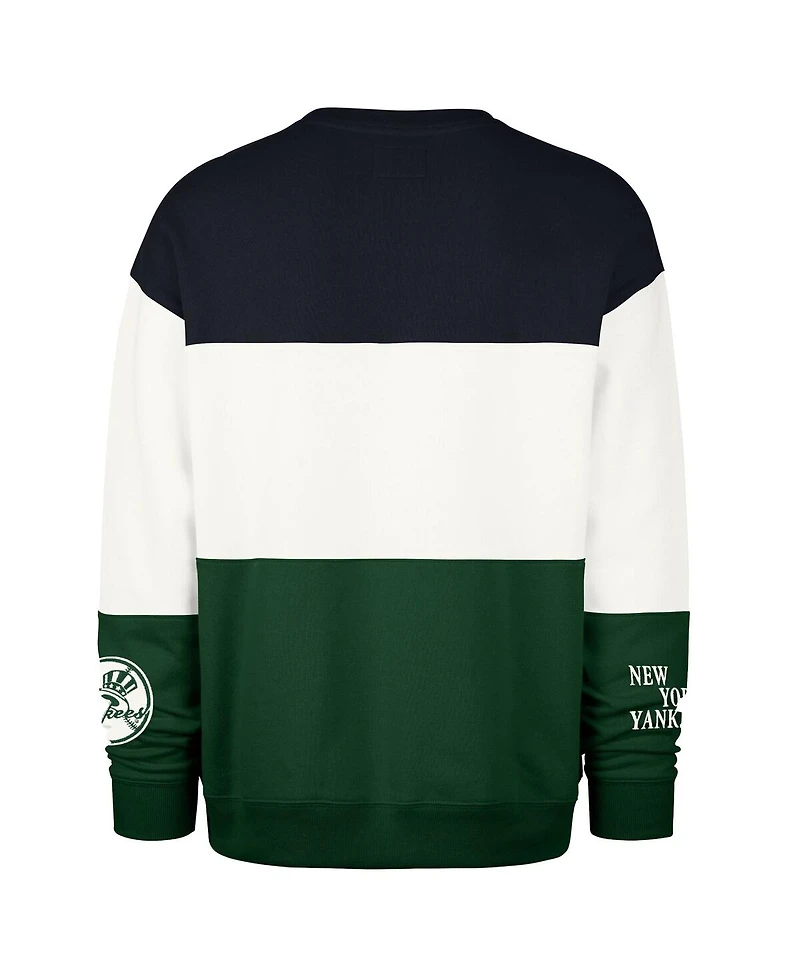 47 Brand Men's Green New York Yankees Tee Up Maximalist Fleece Sweatshirt