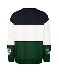 47 Brand Men's Green New York Yankees Tee Up Maximalist Fleece Sweatshirt