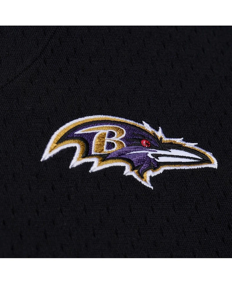 Mitchell & Ness Men's Black Baltimore Ravens Head Coach Mesh Full-Button Fashion Jersey