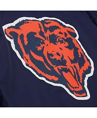 Mitchell & Ness Men's Navy Chicago Bears Coaches Full-Snap Hooded Windbreaker Jacket