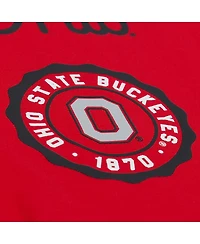 Mitchell & Ness Men's Scarlet Ohio State Buckeyes Double Clutch Premium T-Shirt