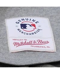 Mitchell & Ness Women's Heather Gray New York Yankees Pep Rally Cropped Boxy T-Shirt