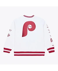 Mitchell & Ness Men's White Philadelphia Phillies Arctic Fleece Sweatshirt