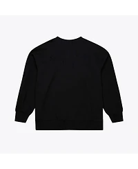 Mitchell & Ness Men's Black Chicago Cubs Phantom Fleece Crewneck Sweatshirt