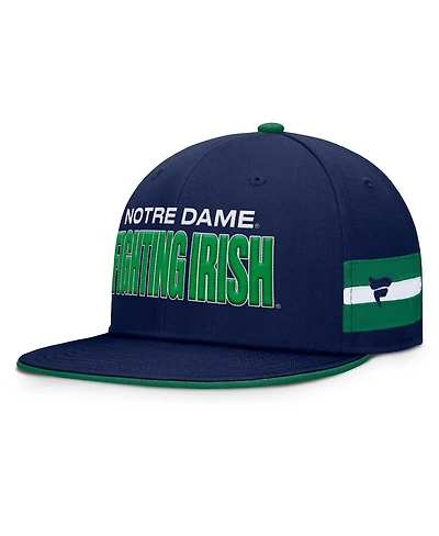 Fanatics Men's Navy Notre Dame Fighting Irish Pick Off Fitted Hat