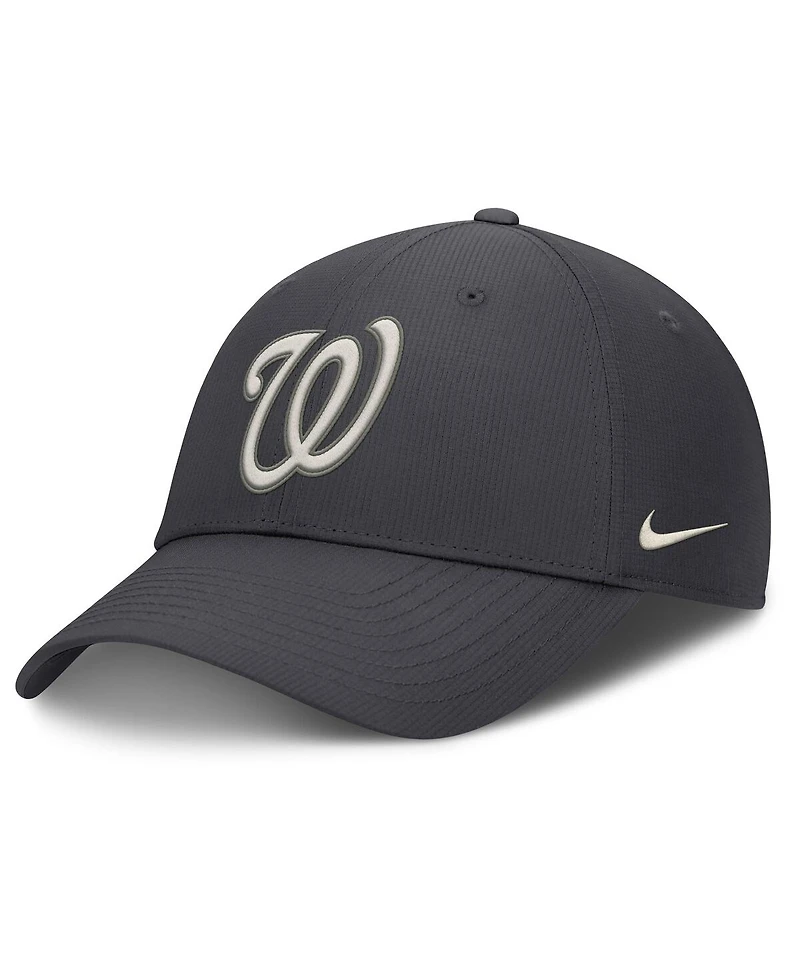 Nike Men's Anthracite Washington Nationals Club Dri-fit Adjustable Hat