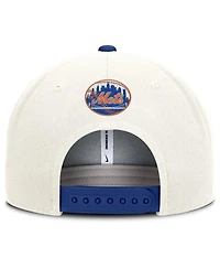 Nike Men's Cream/Royal New York Mets Cooperstown Pro Dri-fit Snapback Hat