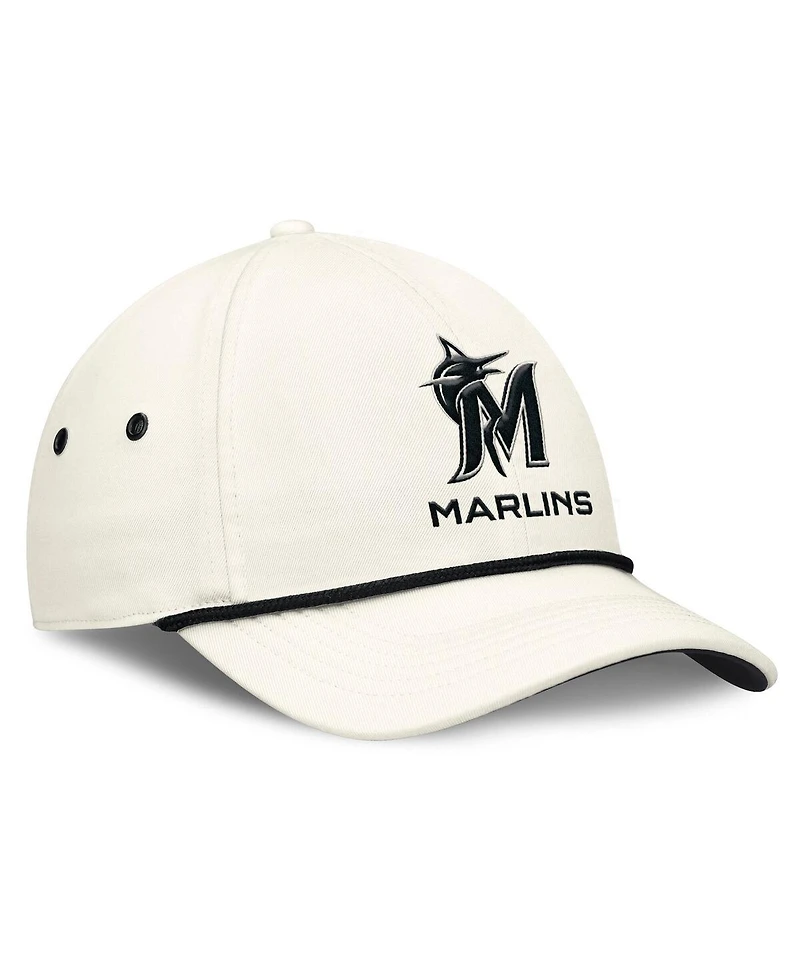 Nike Men's Stone Miami Marlins Club Adjustable Hat