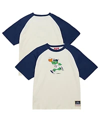 Mitchell & Ness Women's Cream Houston Astros Boyfriend Raglan T-Shirt