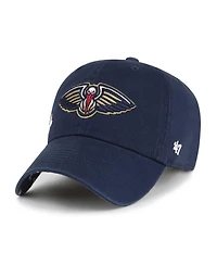 '47 Brand Women's Navy New Orleans Pelicans Confetti Under Visor Clean Up Adjustable Hat