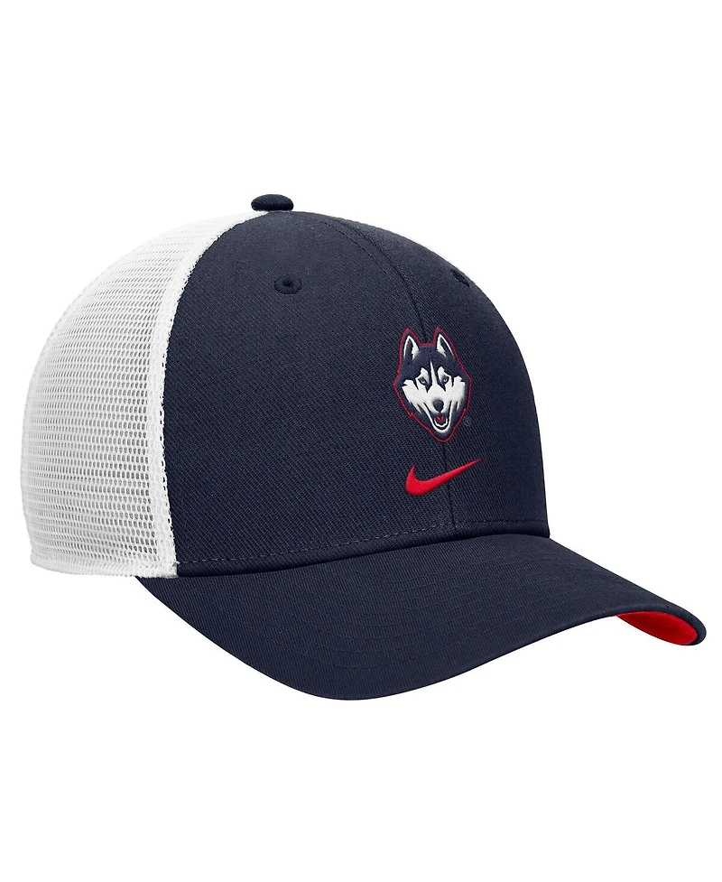 Nike Men's Navy UConn Huskies Rise Trucker Dri-fit Adjustable Hat