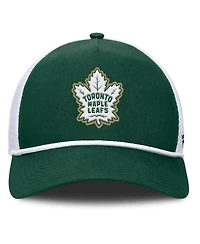 Fanatics Men's Green/White Toronto Maple Leaf's Bermuda A-Frame Adjustable Hat