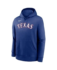 Nike Men's Corey Seager Royal Texas Rangers Player Name Number Club Fleece Pullover Hoodie