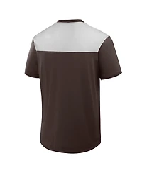 Fanatics Men's Brown San Diego Padres Walk Off V-Neck T-Shirt