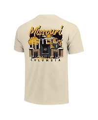 Image One Men's Natural Missouri Tigers Comfort Colors Hand-Drawn Campus Stack T-Shirt