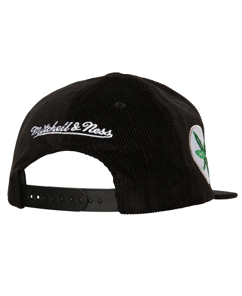 Mitchell & Ness Men's Black Ohio State Buckeyes All Directions Corduroy Snapback Hat