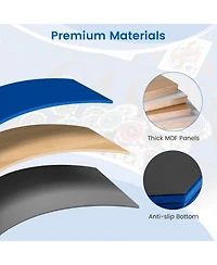 Hongge 84 Inch 10 Player Folding Poker Table Top with Cup Holders and Casino Felt Surface