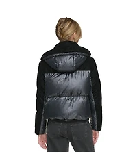 Women's Vega Mixed Media Short Down Coat