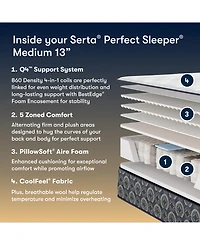 Serta Perfect Sleeper Cascade Canyon 13" Medium Tight Top Mattress, California King