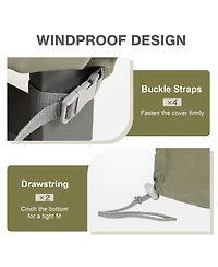 Aoodor Heavy Duty Outdoor Furniture Set Cover, 600D Waterproof Oxford Patio Sectional Set Cover Covers with Air Vents for Patio General Purpose Table