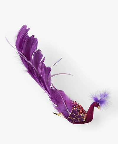 Holiday Lane Peacock Feather Clip Ornament, Macy's Exclusive