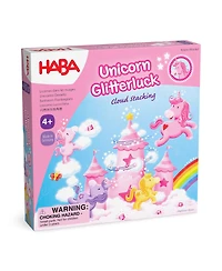 Haba Unicorn Glitterluck Cloud Stacking - Cooperative Kids Board Game