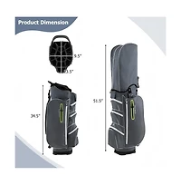 Hongge Lightweight Golf Cart Bag with Way Top Dividers