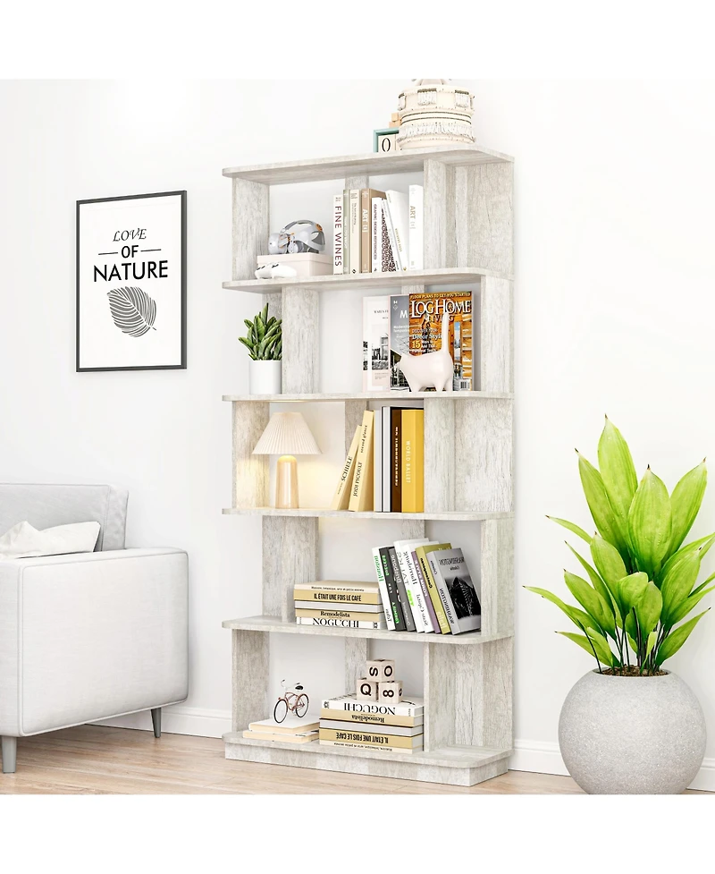 Rainsken 5-Tier Bookcase