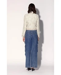 Walter Baker Women's Veronica Notch-Collar Boucle Tweed Jacket