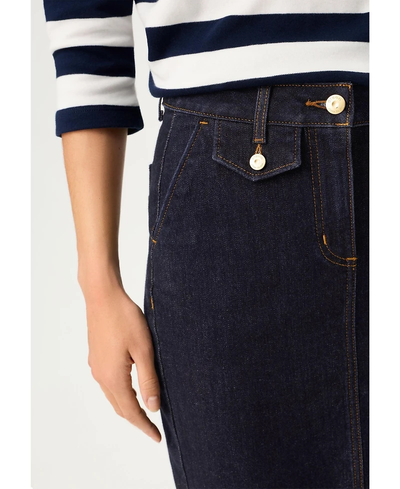 Olsen Women's Dark Denim Skirt