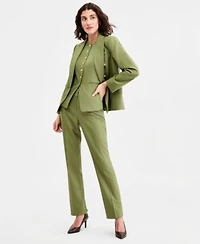 Tahari Asl Double Breasted Blazer Flare Pants