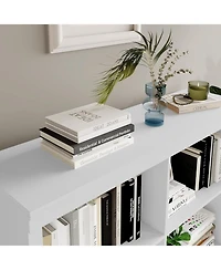 gaomon 3-Tier 6-Cube Bookcase, Wooden Cubby Bookshelf with Anti-Tip Design, Open Display for Bedroom, Living Room, Office