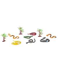Wild Republic Bucket Mini Snake Figurines, 10 Pieces