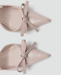 Mango Women's Pointed Toe And Bow High-Heeled Shoes