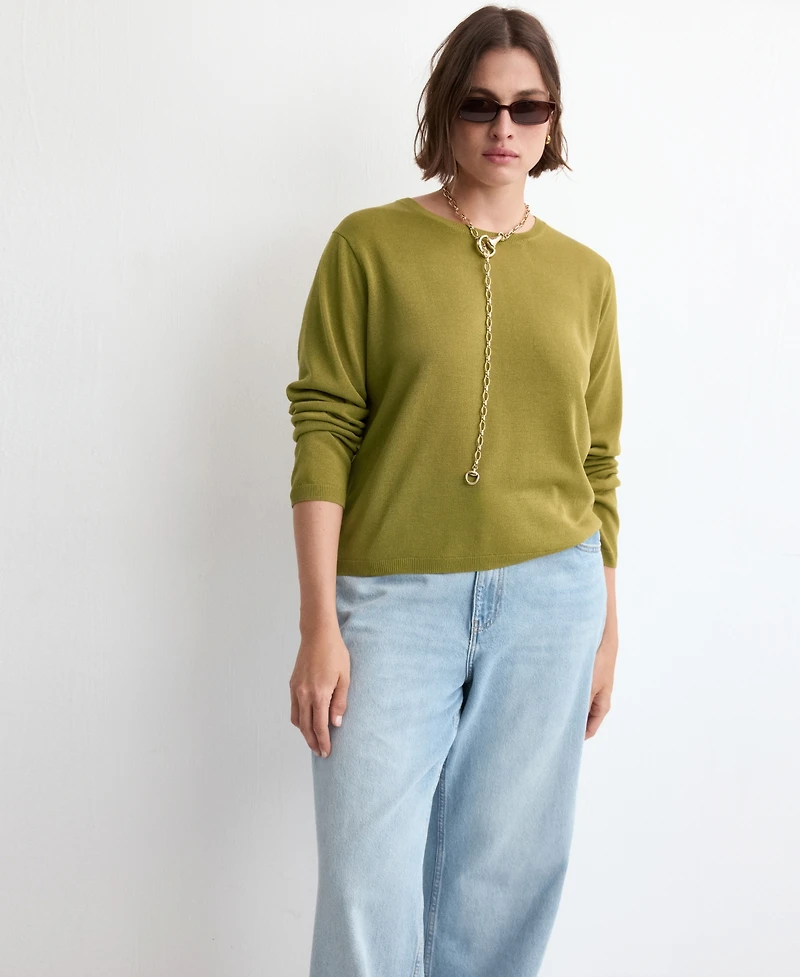 Mango Women's Long-Sleeve Knitted Sweater