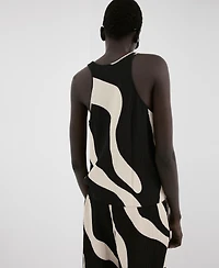 Mango Women's Printed Straight Top